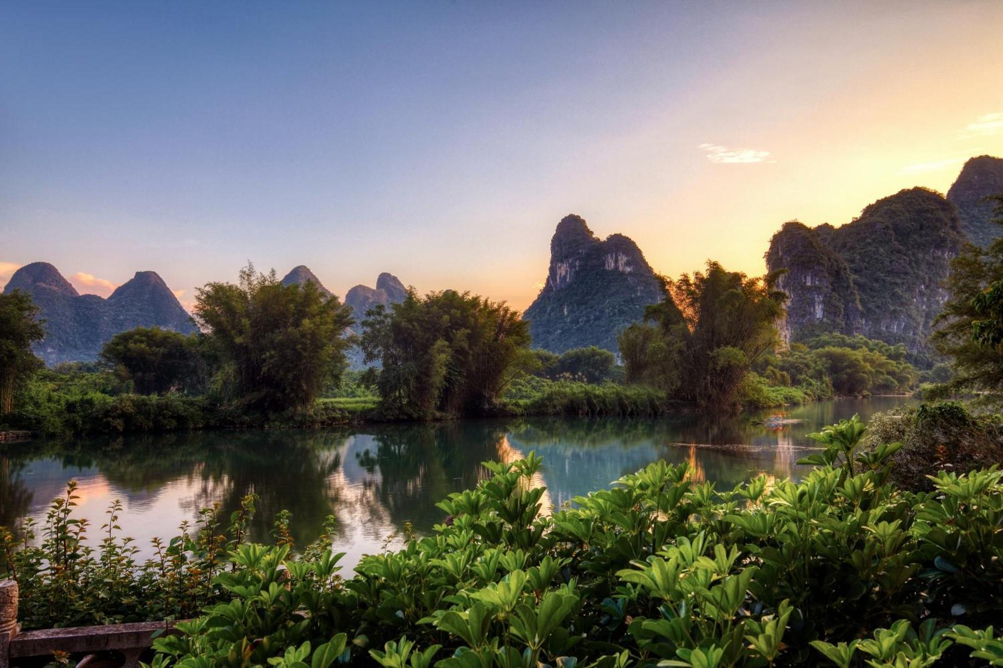 Yangshuo Mountain Retreat Otel Oda fotoğraf